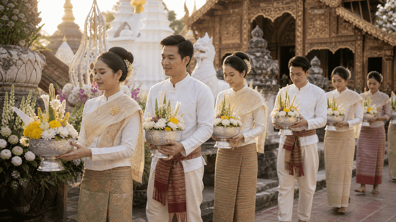 ขันดอกล้านนา 2569: แต่งชุดล้านนาไปงานอินทขิลเชียงใหม่