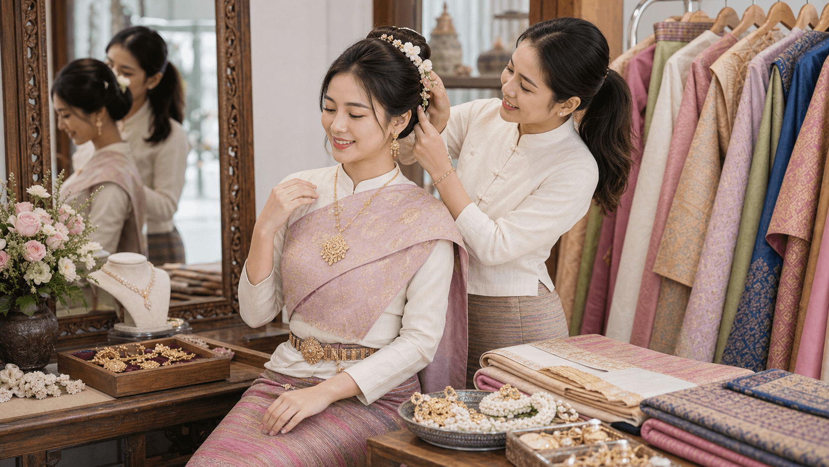 วิธีแต่งชุดกาสะลองให้สวยงาม: เทคนิคเลือกชุด ทรงผม และเครื่องประดับ