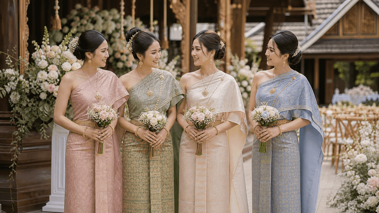 ชุดเพื่อนเจ้าสาวล้านนา: เลือกยังไงให้ทีมสวยเป๊ะ คุมโทนปัง ฉบับคนเชียงใหม่!