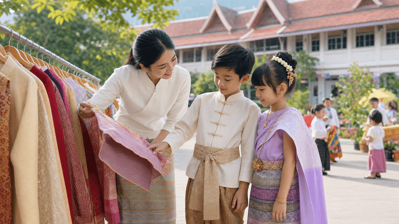 เช่าชุดไทยงานโรงเรียน เลือกแบบไหนดีสำหรับเด็กและผู้ปกครอง