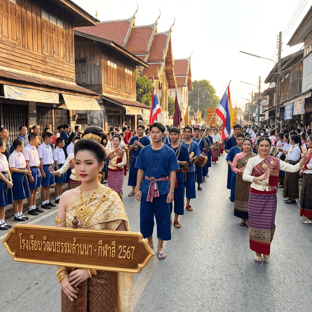 กีฬาสีธีมล้านนา 2026 │ ไอเดียแต่งขบวนพาเหรดสำหรับโรงเรียน